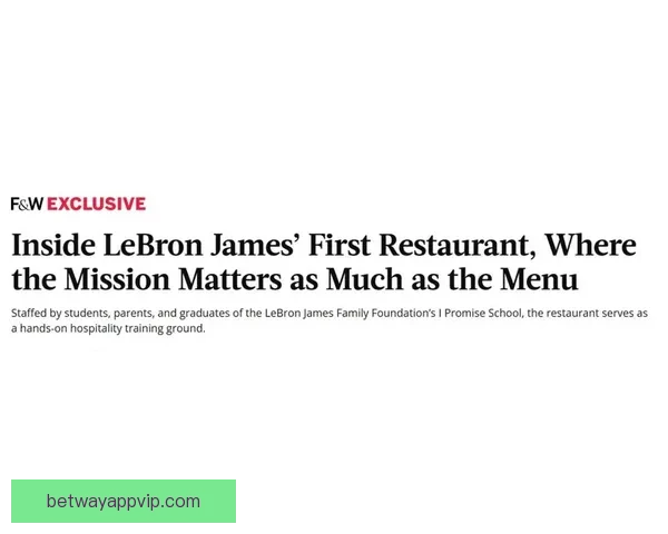 詹姆斯首家Buckets餐厅四月开业助力家乡创造就业机会